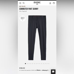 NEW Rhone skinny commuter joggers